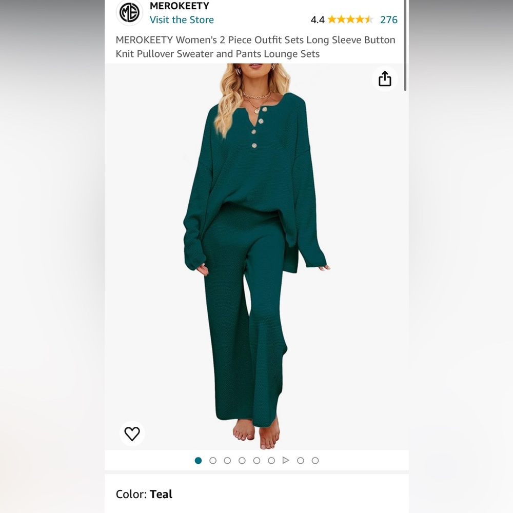 Merokeety comfy! Size small , fits loose !! Beautiful Green